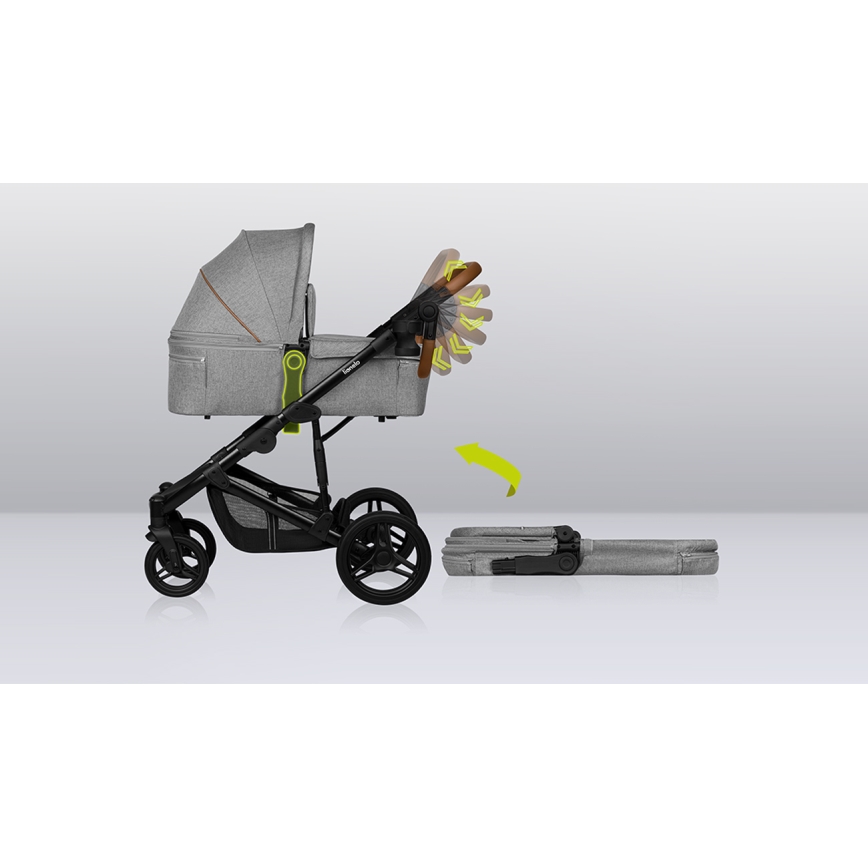 Lionelo - MARI TOUR 2-in-1 Combination Stroller Grey Stone