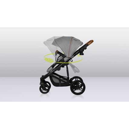 Lionelo - MARI TOUR 2-in-1 Combination Stroller Grey Stone