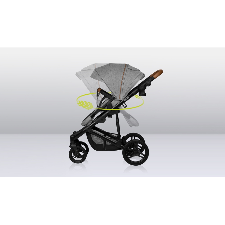 Lionelo - MARI TOUR 2-in-1 Combination Stroller Grey Stone