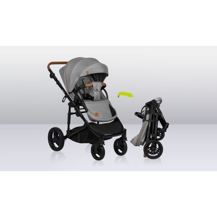 Lionelo - MARI TOUR 2-in-1 Combination Stroller Grey Stone