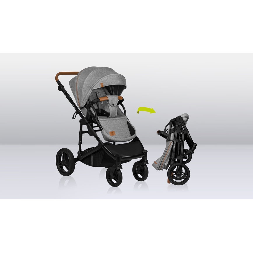 Lionelo - MARI TOUR 2-in-1 Combination Stroller Grey Stone