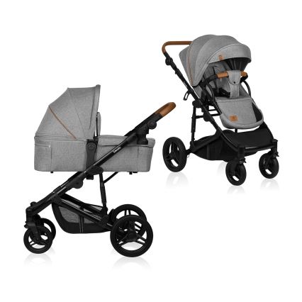 Lionelo - MARI TOUR 2-in-1 Combination Stroller Grey Stone