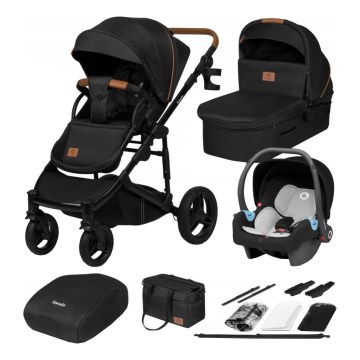 Lionelo - MARI TOUR 3-in-1 Combination Stroller Black Onyx