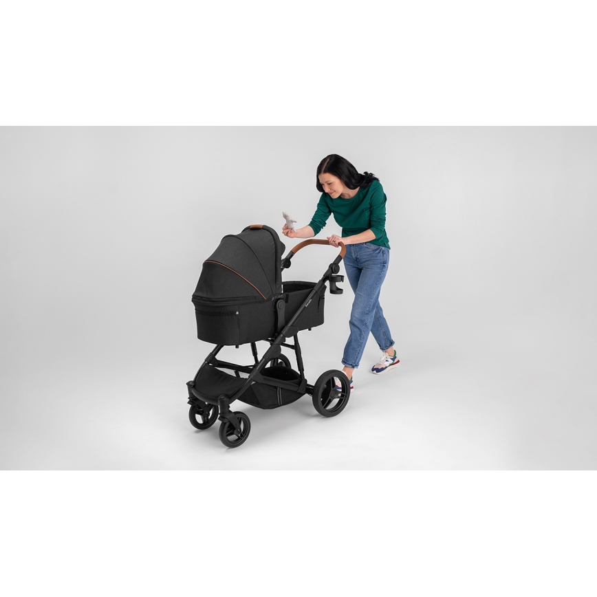Lionelo - MARI TOUR 3-in-1 Combination Stroller Black Onyx