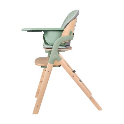 Lionelo - MEGAN 3-in-1 Children's Dining Chair, Green Wood