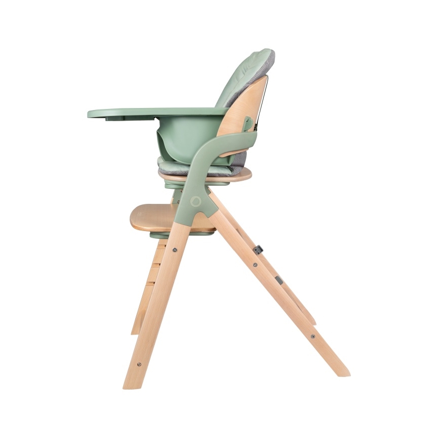 Lionelo - MEGAN 3-in-1 Children's Dining Chair, Green Wood