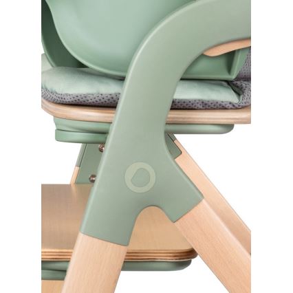 Lionelo - MEGAN 3-in-1 Children's Dining Chair, Green Wood
