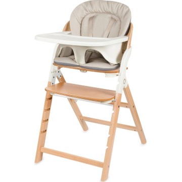 Lionelo - MEGAN 3-in-1 Children's Dining Chair, White Wood