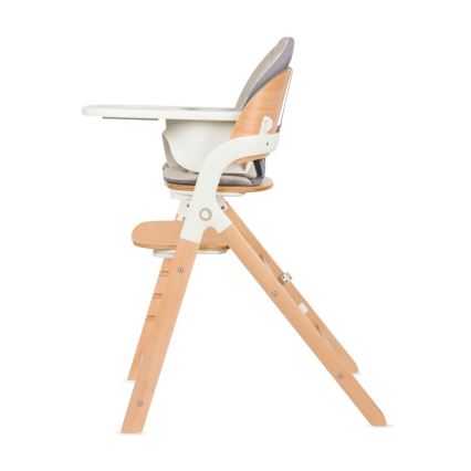 Lionelo - MEGAN 3-in-1 Children's Dining Chair, White Wood