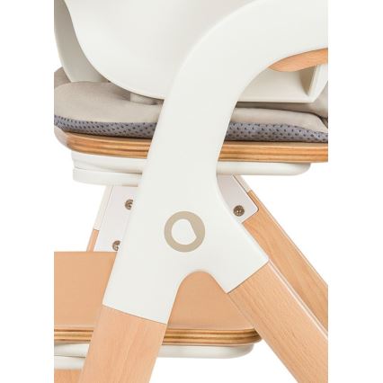 Lionelo - MEGAN 3-in-1 Kids' Dining Chair, White Wood