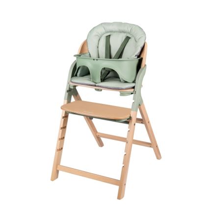 Lionelo - MEGAN 3-in-1 Kids' High Chair, Green Wood