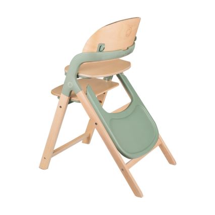 Lionelo - MEGAN 3-in-1 Kids' High Chair, Green Wood