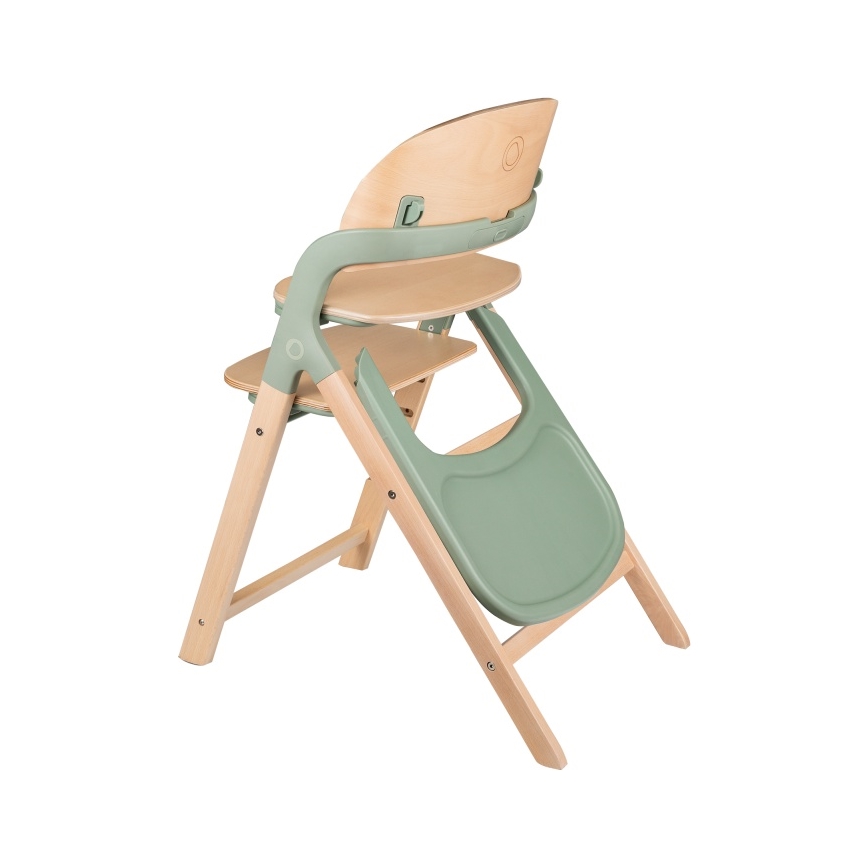 Lionelo - MEGAN 3-in-1 Kids' High Chair, Green Wood