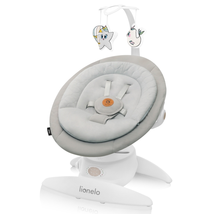 Lionelo - MELL Baby Rocker with Melody Beige Sand 4xAA + Remote Control