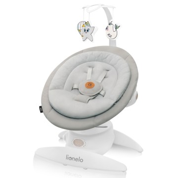 Lionelo - MELL Baby Swing with Music, Beige Sand, 4xAA + Remote Control