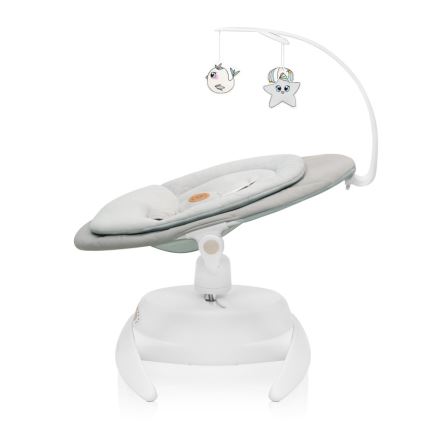 Lionelo - MELL Baby Swing with Music, Beige Sand, 4xAA + Remote Control