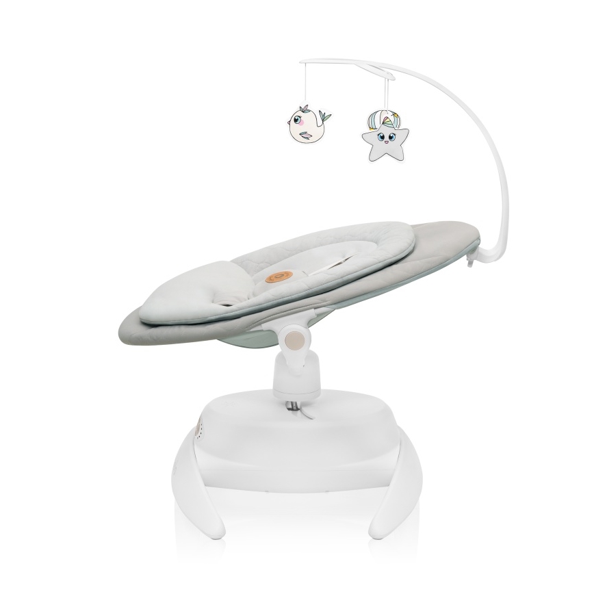 Lionelo - MELL Baby Swing with Music, Beige Sand, 4xAA + Remote Control