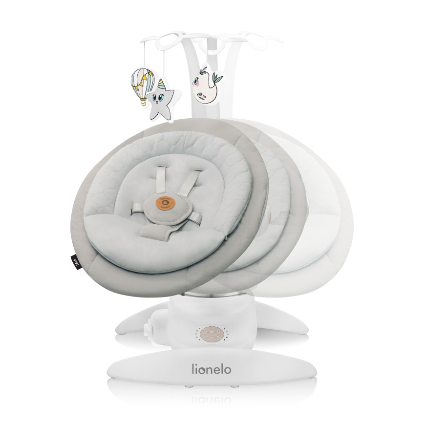 Lionelo - MELL Baby Swing with Music, Beige Sand, 4xAA + Remote Control