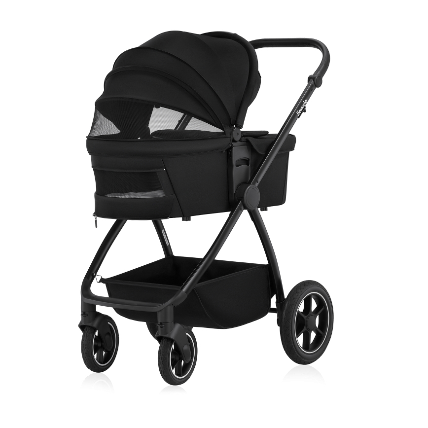 Lionelo - MERIL 2-in-1 Combination Stroller Black Onyx
