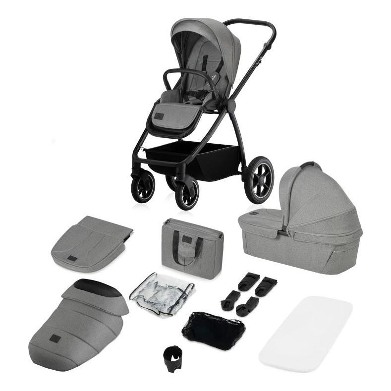 Lionelo - MERIL 2-in-1 Combination Stroller Grey Stone