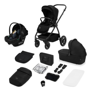 Lionelo - MERIL 3-in-1 Combination Stroller Black Onyx