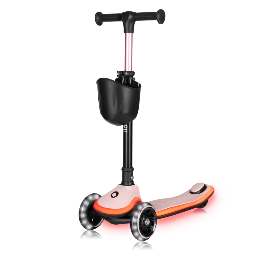 Lionelo - MEY Children's Scooter, 3x AAA, Pink Rose