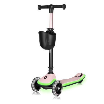Lionelo - MEY Children's Scooter, 3x AAA, Pink Rose