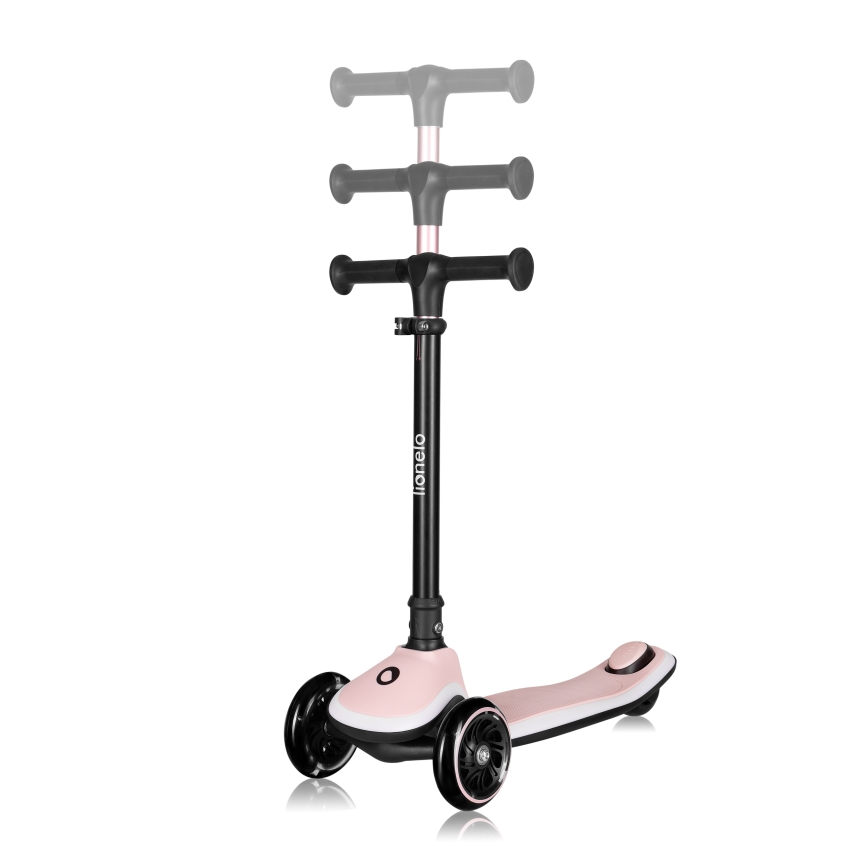 Lionelo - MEY Children's Scooter, 3x AAA, Pink Rose