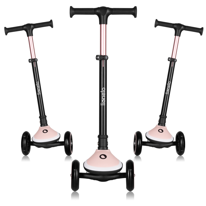Lionelo - MEY Children's Scooter, 3x AAA, Pink Rose