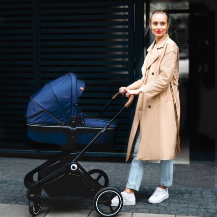Lionelo - MIKA 2-in-1 Convertible Stroller, Navy Blue