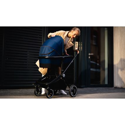 Lionelo - MIKA 2-in-1 Convertible Stroller, Navy Blue