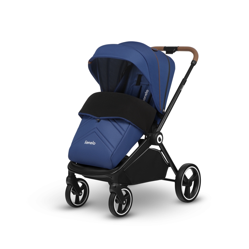 Lionelo - MIKA 2-in-1 Convertible Stroller, Navy Blue