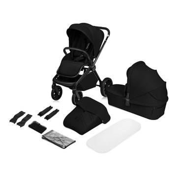 Lionelo - MIKA PLUS 2-in-1 Combination Stroller Black Onyx