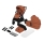 Lionelo - MIKA PLUS 2-in-1 Combination Stroller, Brown Rust