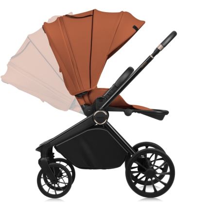 Lionelo - MIKA PLUS 2-in-1 Combination Stroller, Brown Rust
