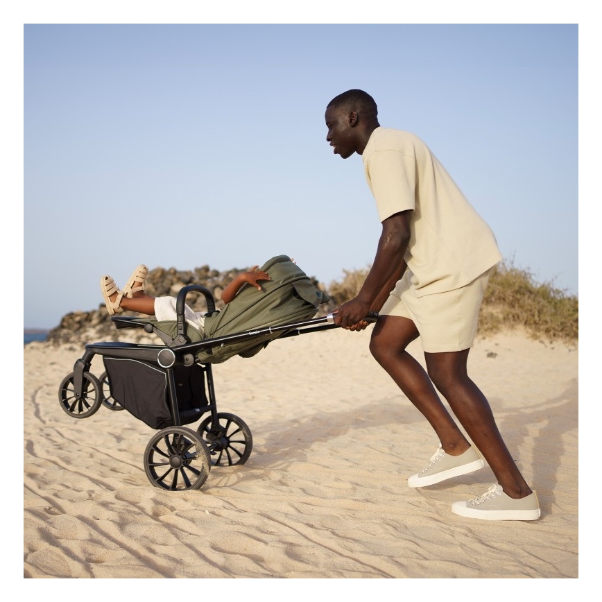 Lionelo - MIKA PLUS 2-in-1 Combination Stroller, Green Olive