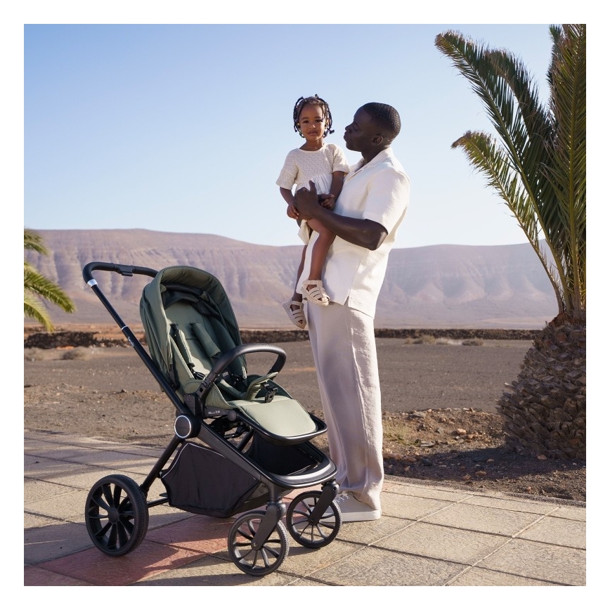 Lionelo - MIKA PLUS 2-in-1 Combination Stroller, Green Olive