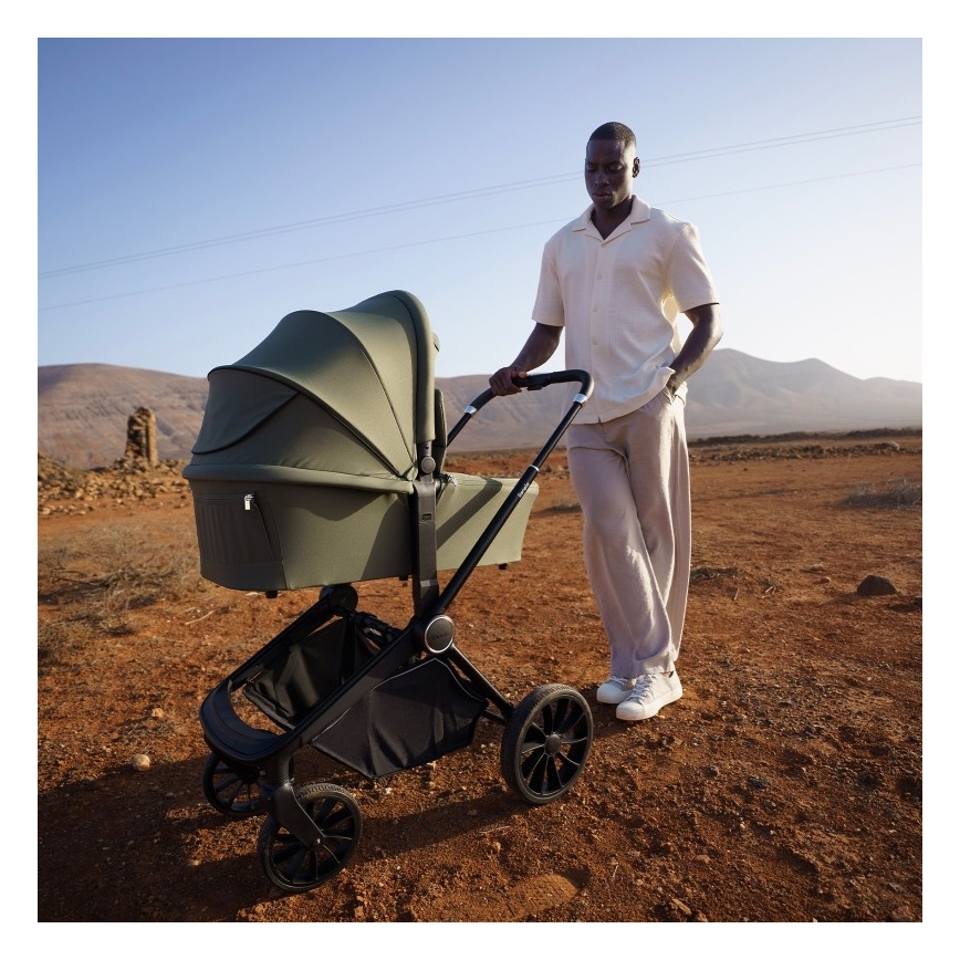 Lionelo - MIKA PLUS 2-in-1 Combination Stroller, Green Olive