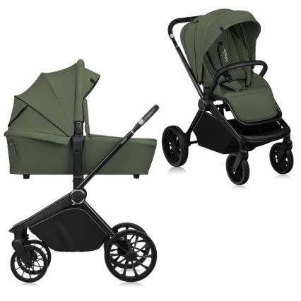 Lionelo - MIKA PLUS 2-in-1 Combination Stroller, Green Olive