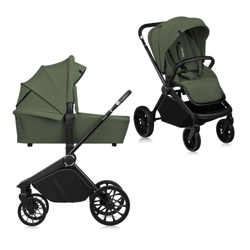 Lionelo - MIKA PLUS 2-in-1 Combination Stroller, Green Olive