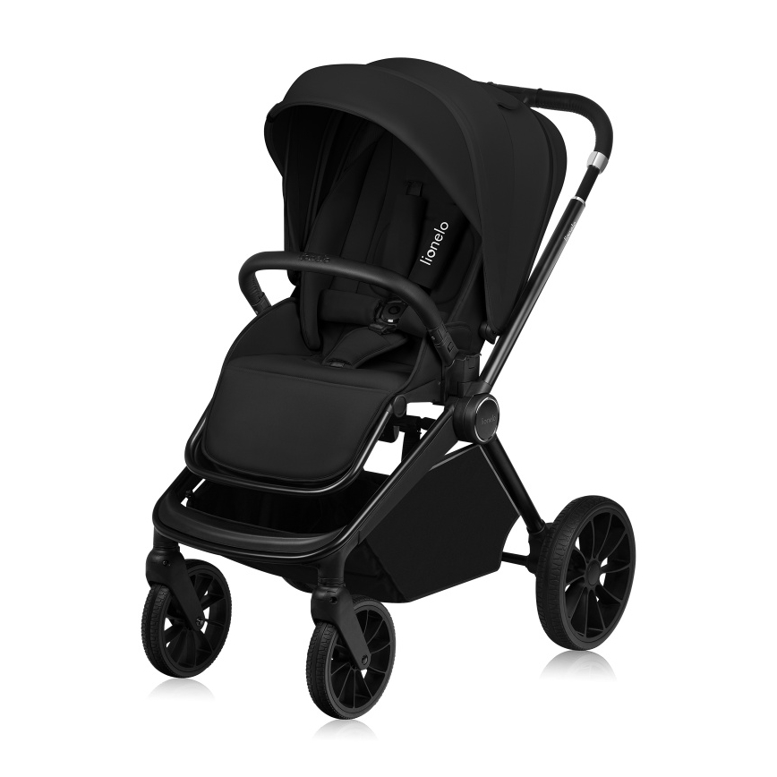 Lionelo - MIKA PLUS 3-in-1 Combination Stroller Black Onyx