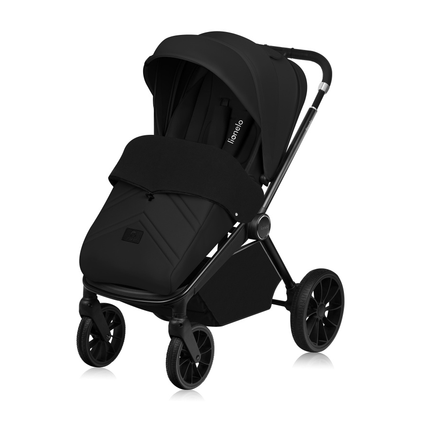 Lionelo - MIKA PLUS 3-in-1 Combination Stroller Black Onyx