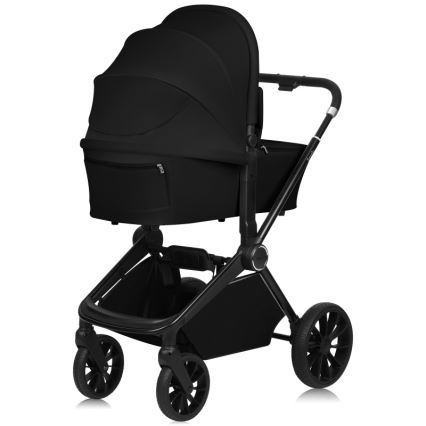 Lionelo - MIKA PLUS 3-in-1 Combination Stroller Black Onyx