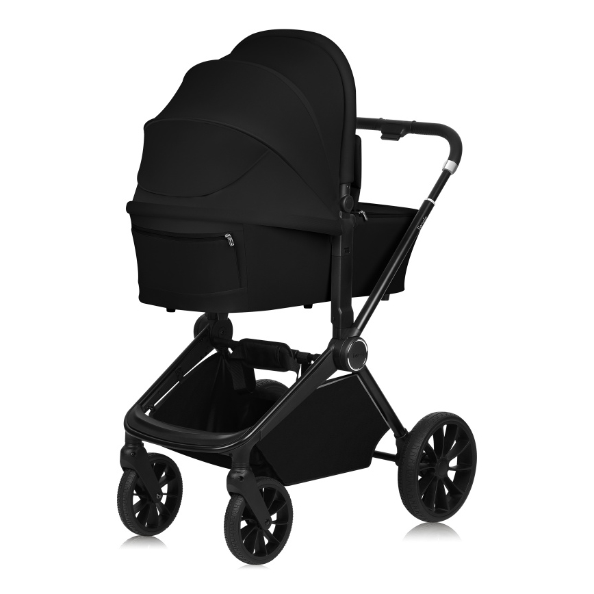 Lionelo - MIKA PLUS 3-in-1 Combination Stroller Black Onyx