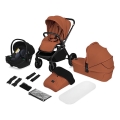 Lionelo - MIKA PLUS 3-in-1 Combination Stroller Brown Rust
