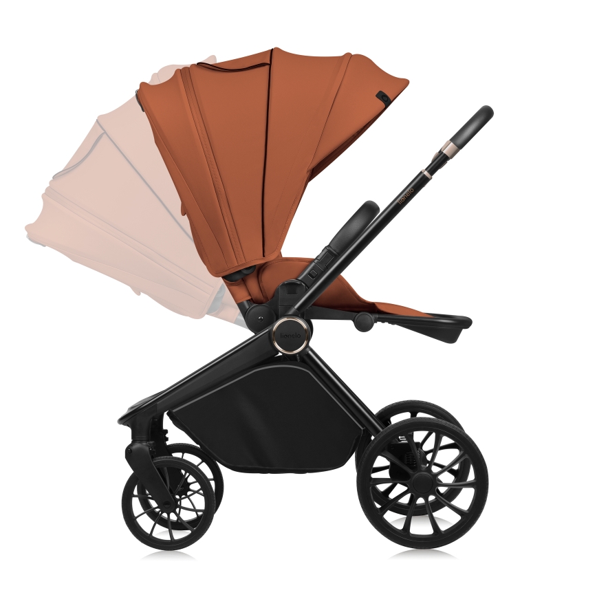 Lionelo - MIKA PLUS 3-in-1 Combination Stroller Brown Rust