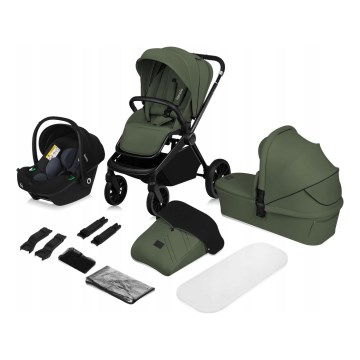 Lionelo - MIKA PLUS 3-in-1 Combination Stroller, Green Olive