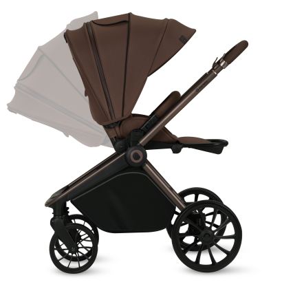Lionelo - MIKA PLUS 3-in-1 Combination Stroller Mocha Mousse