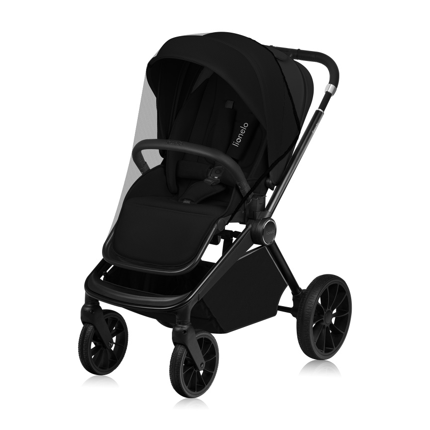 Lionelo - MIKA PLUS 3-in-1 Stroller Black Onyx