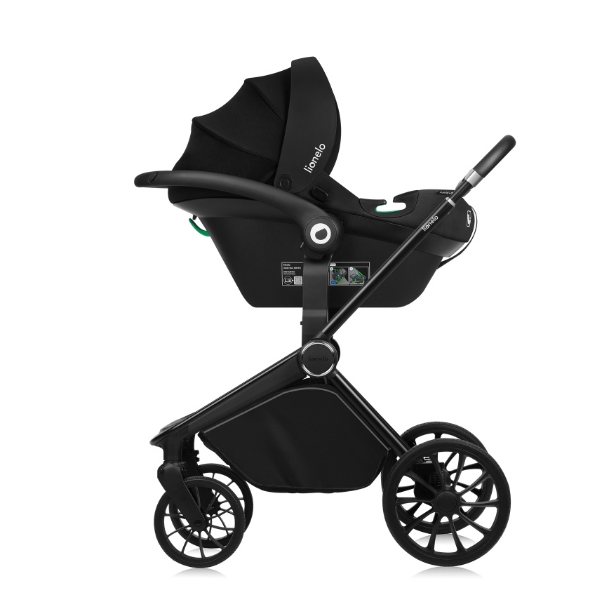 Lionelo - MIKA PLUS 3-in-1 Stroller Black Onyx